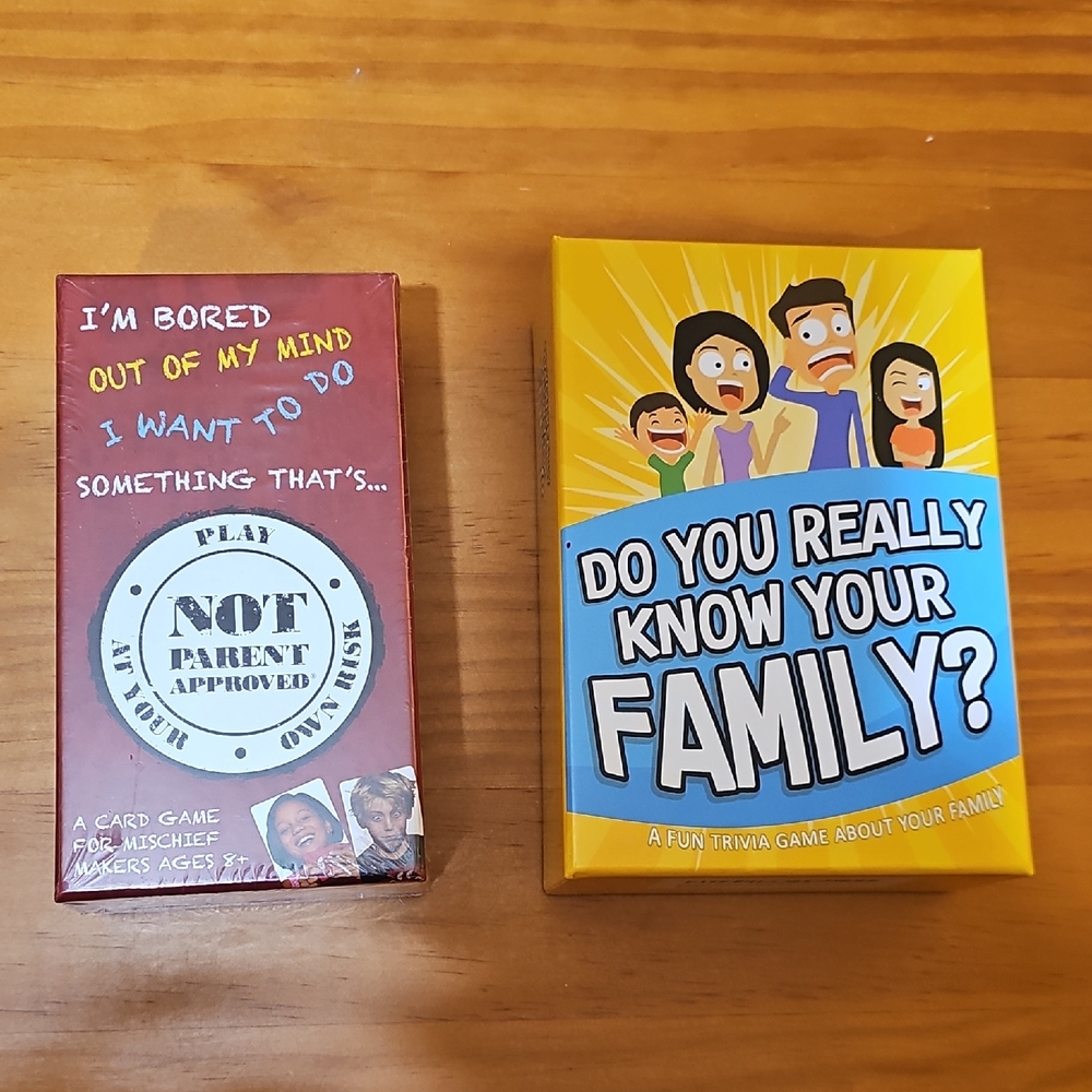 Family Trivia Card Games- Do You Really Know your Family and Not Parent Approved